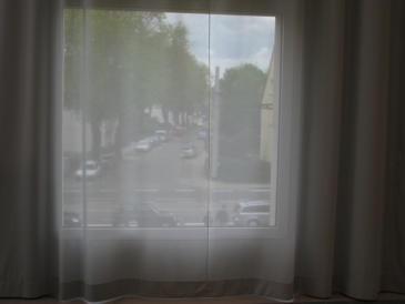 verschleiert - Blick aus dem Folkwangmuseum in Essen