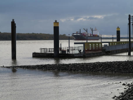 Anleger Wedel-Schulau im Herbst